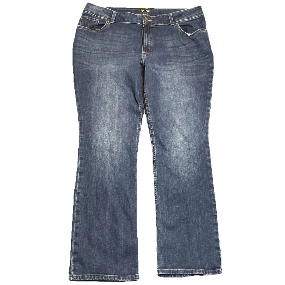 Lee Legendary Bootcut Jeans Womens 20W Medium Blue Denim Regular Fit Mid Rise